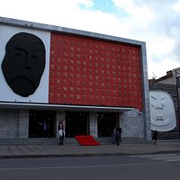 Outside the theatre