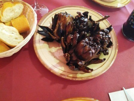 Alcachofas a la brasa