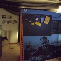 Pannello informativo di una fase della storia dell'azienda