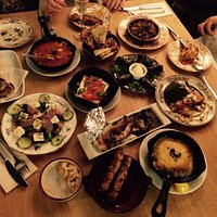 Papas meze/tapas dishes