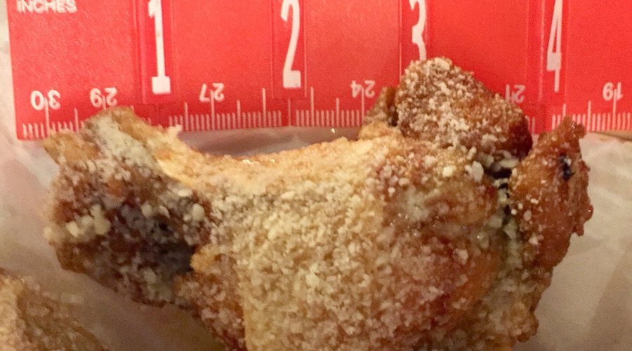 Un-breaded wings are a good size. 
#UpCloseSavor
XP