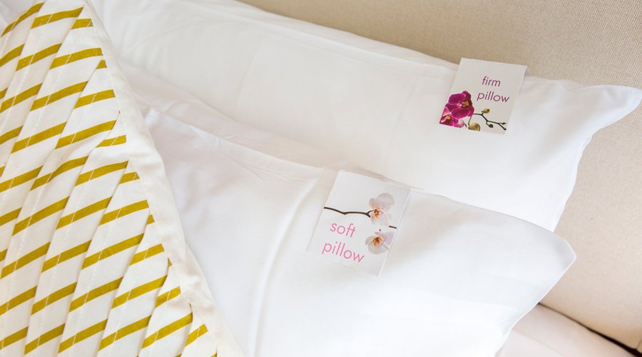 Pillow menu....soft and firm
