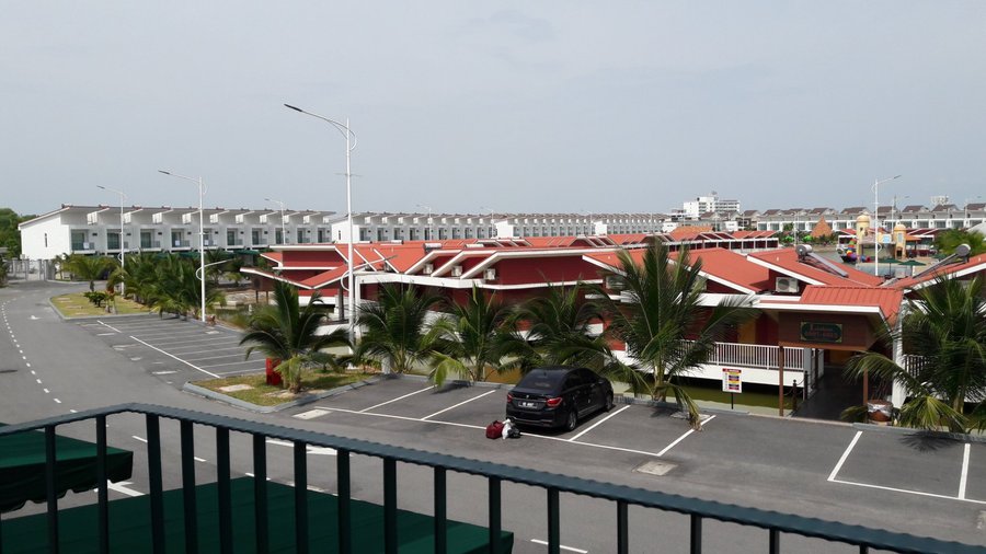 View from balcony at family villa