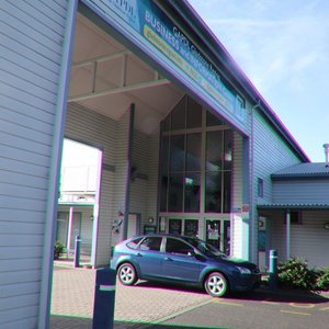 The entrance