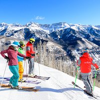 Top of Milk Run, overlooking town of Telluride