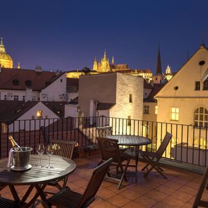 Hotel Pod Vezi - roof terrace view - - guest´s chill out zone