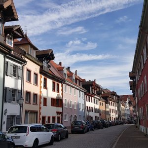 The charming town of Villingen, this photo is just around the corner from Hotel Baren. 