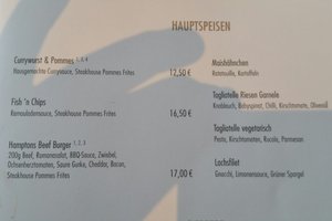 Speisekarte