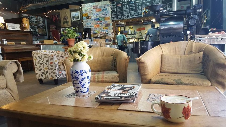 Eclectic decor inside