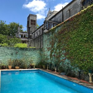 pool area...