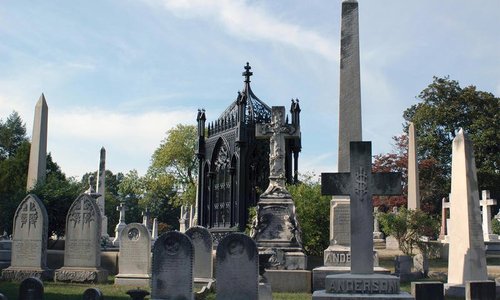 One of the historic tombs in Hollywood.
