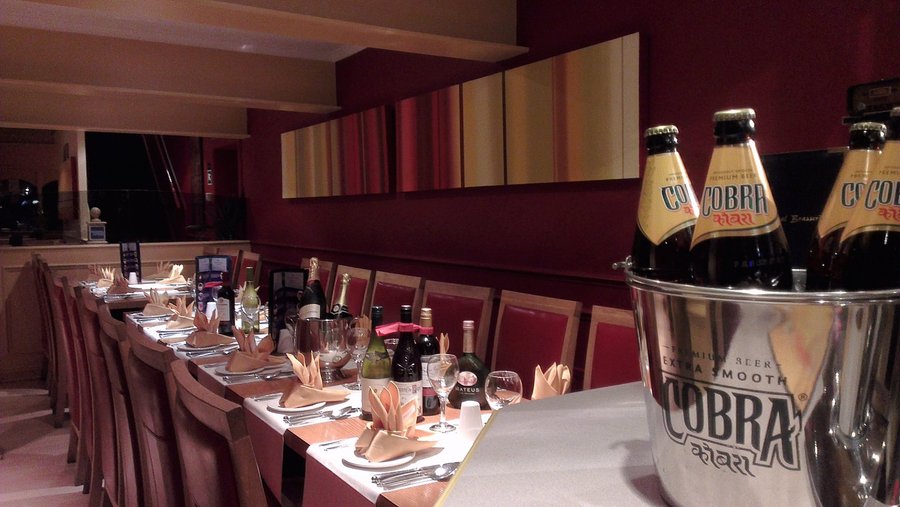 Table setting at the Bengal Brasserie