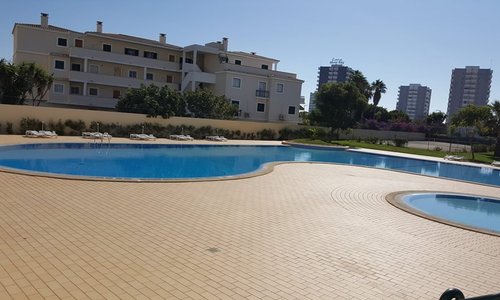 pool in front of the bar