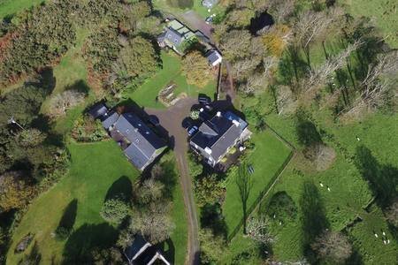Arial view of Rock Cottage Country House