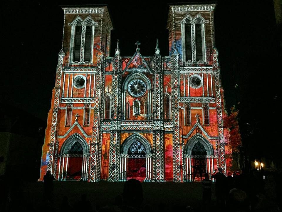 The Light Show at the San Fernando Cathedral, СанАнтонио лучшие