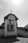 Europe, Switzerland, Freiburg, gruyere cheese, Les Grands-Chemins, church,  Église Saint Théodule, architecture, trees, buildings, historically, scener  Stock Photo - Alamy