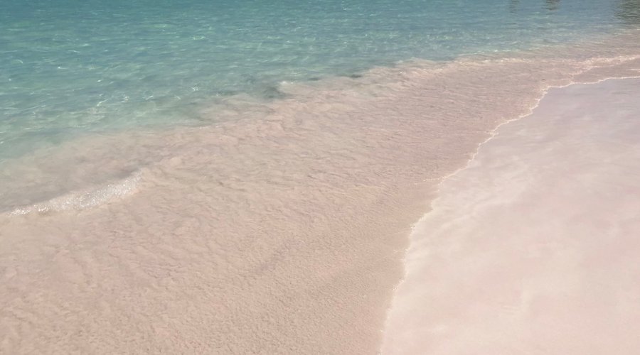Sand and surf of the public beach