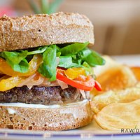Hamburguesa de Porotos Negros.