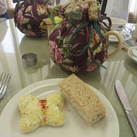Egg salad (left) and chicken salad