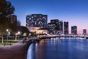 Pan Pacific Melbourne in Melbourne, image may contain: City, Waterfront, Metropolis, Urban