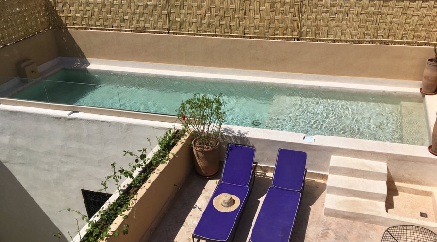 piscine chauffée 8x2,5 metres