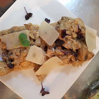 Garlic Mushrooms served on toasted ciabatta