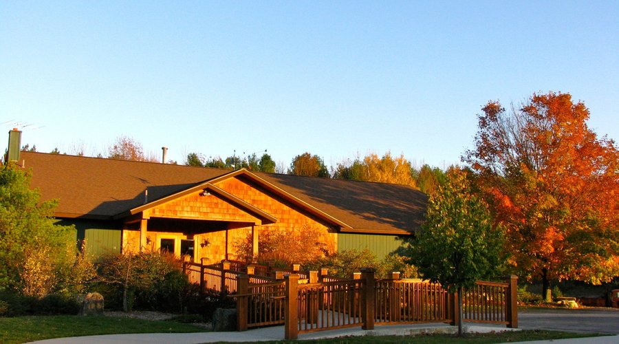 A warm fall evening at Good Harbor Vineyards.