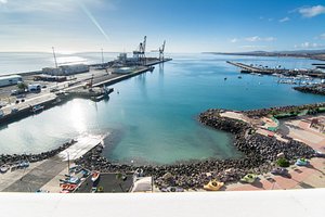 JM Puerto Rosario in Fuerteventura, image may contain: Waterfront, Harbor, Pier, Port