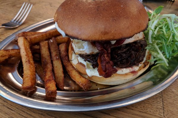 The flank steak burger - Picture of Kuja Bar & Bistro, Helsinki -  Tripadvisor