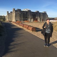 Outside Tirpitz Museum, Blaavand