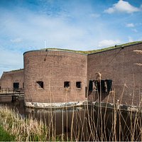 Exterior of the visitors centre Vesting Muiden