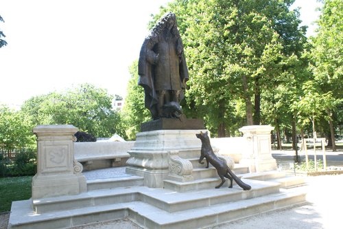 Statua in bronzo offerta dalla città di Vichy alla Russia Incisione del 1894 