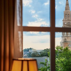 French Quarter Inn in Charleston, image may contain: Tree, Hotel, Lighting, City