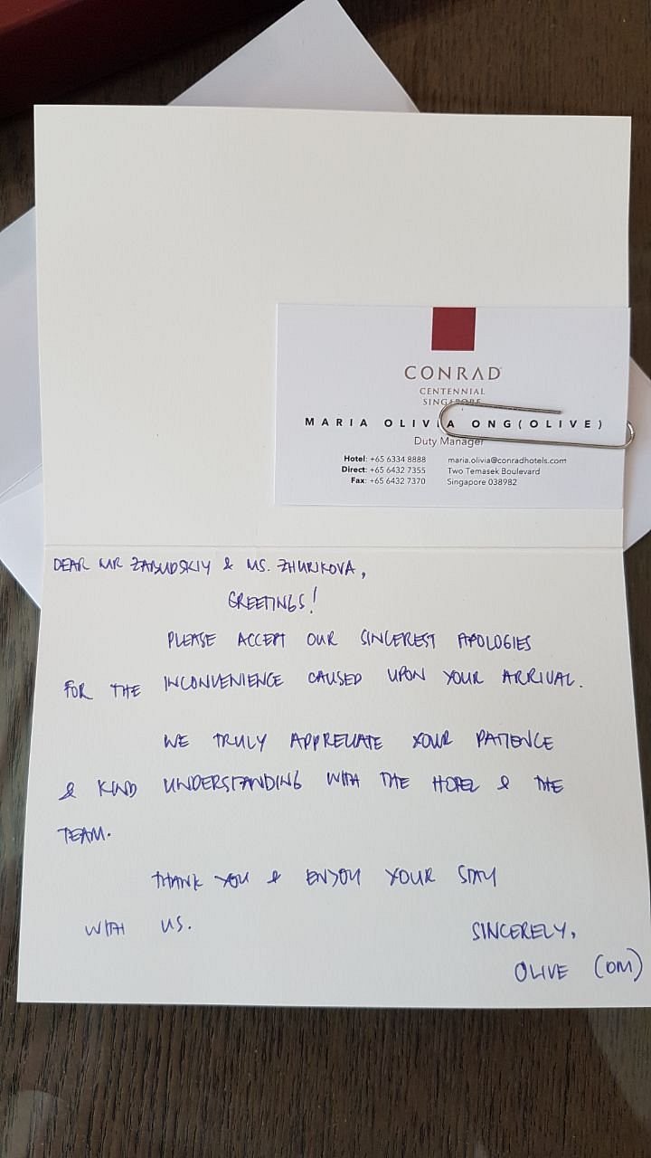 CONRAD CENTENNIAL SINGAPORE (Сингапур) - отзывы, фото и сравнение цен -  Tripadvisor