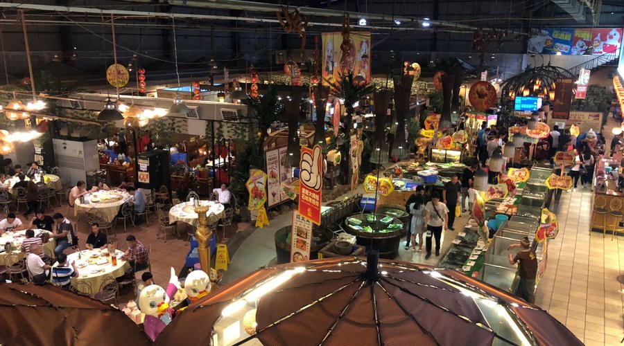 from upper floor