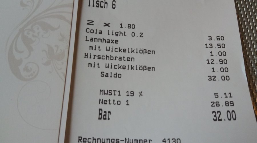 Rechnung