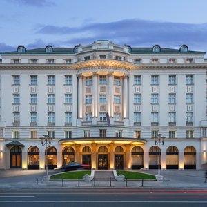 Esplanade Zagreb Hotel in Zagreb, image may contain: Fountain, Water, Architecture