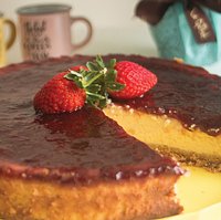 Chessecake de Morango, leve e saborosa.