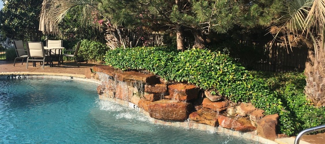 the salt-water pool