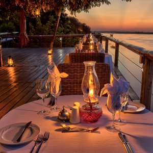 Private dining on the Chobe Deck of Fame