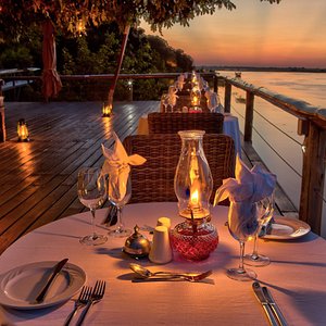 Private dining on the Chobe Deck of Fame