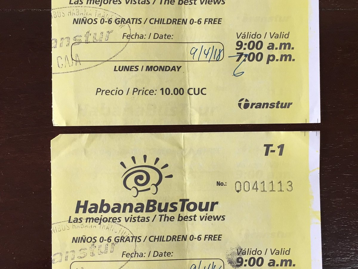 habana bus tour tickets