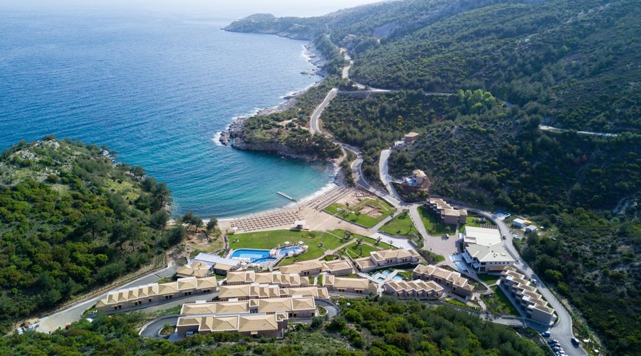 Drone view of Thassos Grand Resort