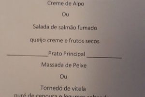 Cardápio