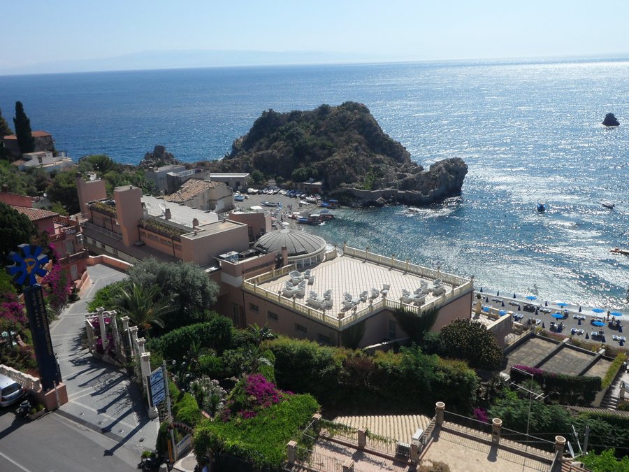 la vista dalla terrazza