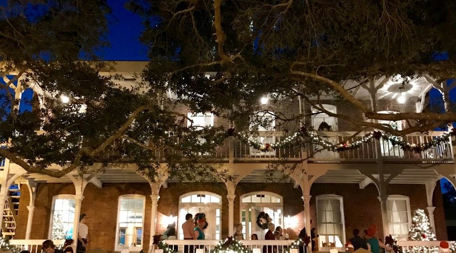 A few during the holidays of the front of the Keepers' House, now a series of exhibit galleries.