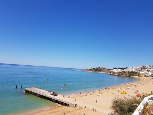 Large detailed tourist map of Algarve, Algarve