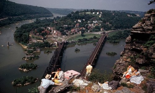 Harpers Ferry from Maryland Heights 1962