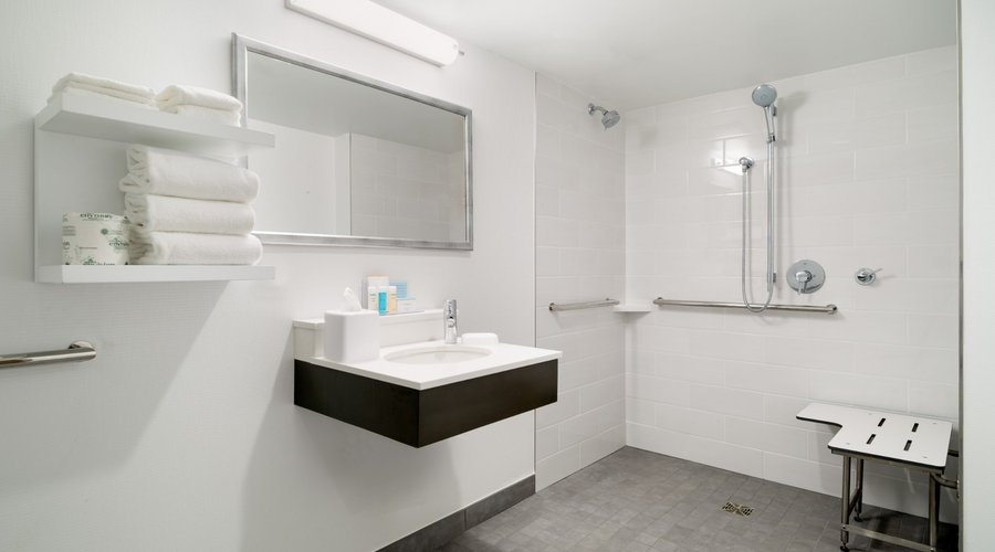 Accessible Roll-In Shower Guest Bathroom