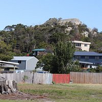 The Lookout Rock State Reserve from the city